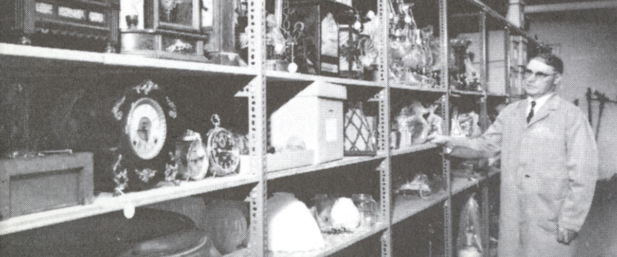 historical photo of a collections area