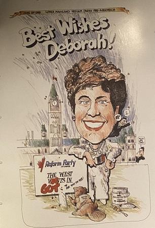 cartoon of Deborah Grey